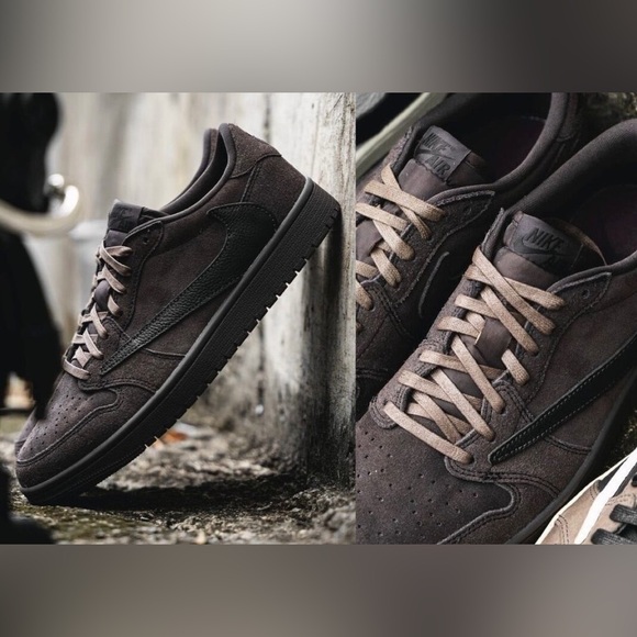 *BRAND NEW* Travis Scott x Air Jordan 1 Retro Low OG SP 'Velvet Brown' - NIBWT!